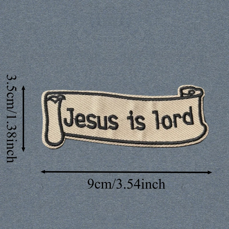 Parche bordado de niño de Dios, chaleco táctico, gancho y bucle, sombrero, insignia de moral, mochila, pegatinas decorativas, parches para brazalete para ropa - imagen 2