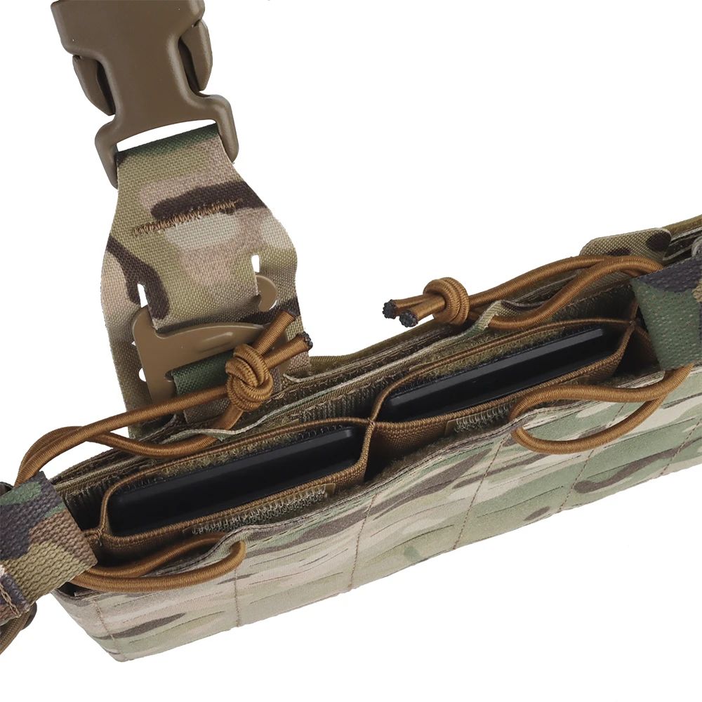 Chaleco de pecho táctico Knight Camo, aparejo de pecho táctico con cuatro integrados, bolsa Mag de 5,56mm, diseño de liberación rápida, sistema Molle, accesorios de película, chaleco de juego táctico - imagen 5