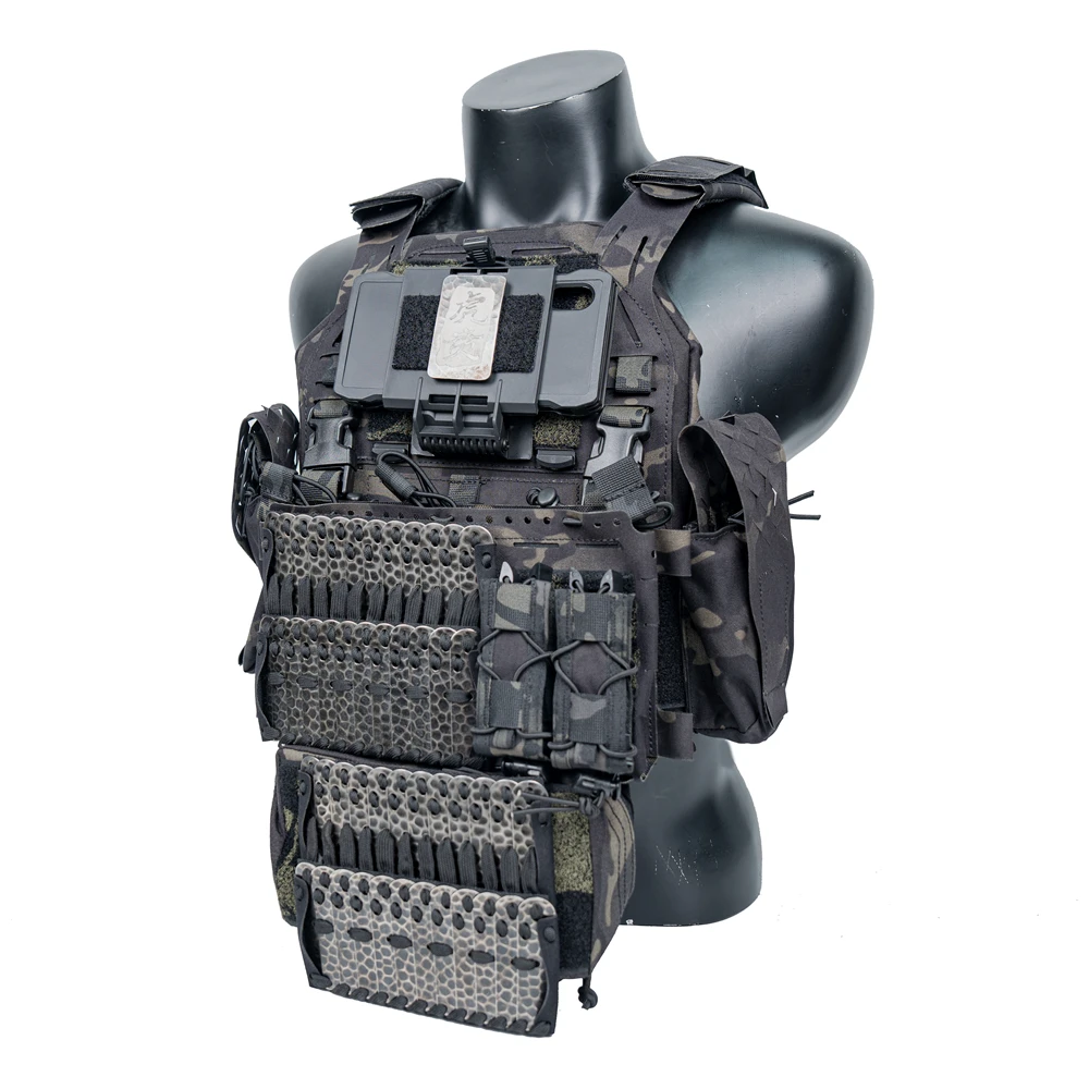 Armadura de placa táctica – Panel trasero compatible con gancho para equipo Airsoft/Cosplay - imagen 2