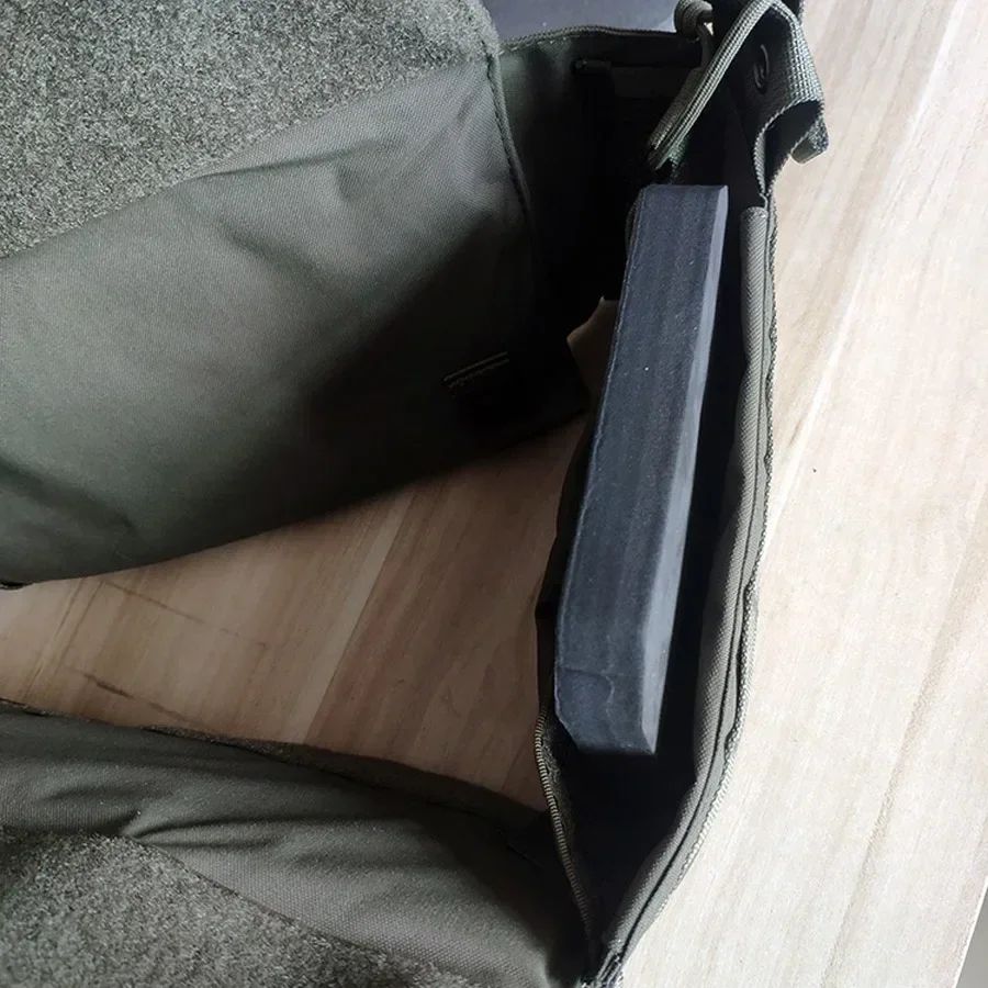 Conjunto de placa lateral de chaleco táctico JPC FPC, tablero lateral de forro de espuma de dos tamaños, negro, 1 par - imagen 5