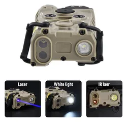 PEQ 15 WADSN Puntero láser táctico rojo verde azul para Airsoft