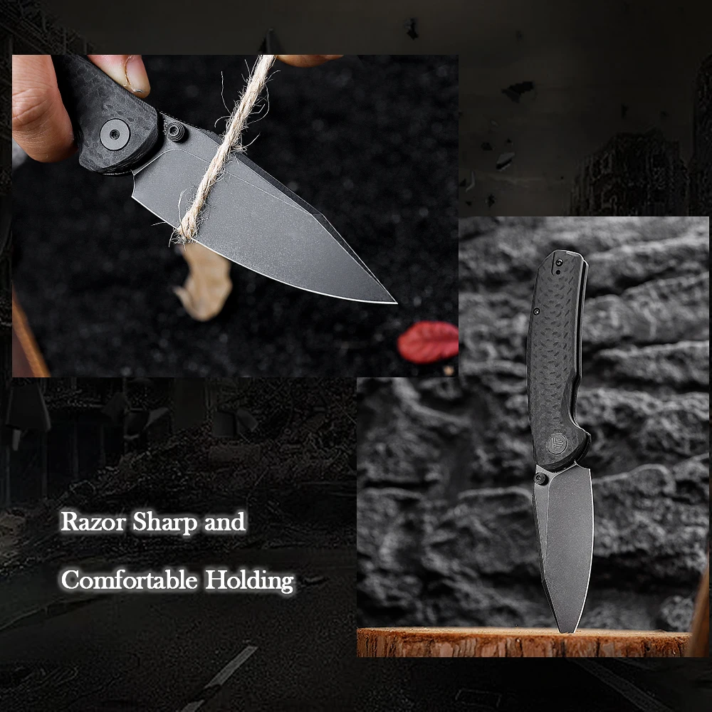 Cuchillo plegable TRIVISA Hornet – Táctico EDC Micarta G10 - imagen 3
