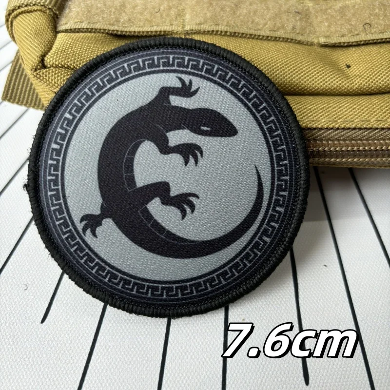 Parche táctico de la Legión del equipo del dragón del ratón nuevo, pegatinas de ropa estampadas, insignia de Juego de Ender, brazalete, emblema de gancho y bucle - imagen 5