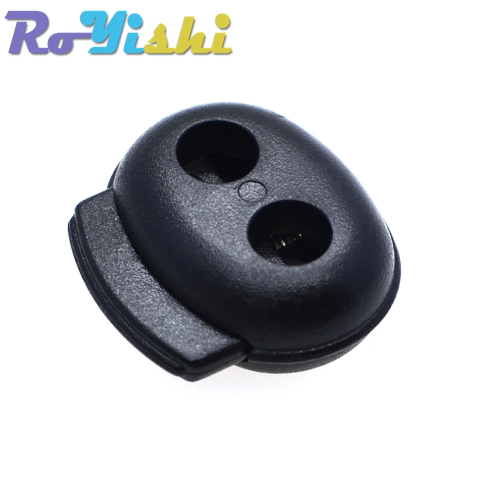 Tapón de bloqueo de cable de plástico, Clip de palanca negro, 18mm x 19mm x 6,5mm, 25 unids/lote por paquete - imagen 3