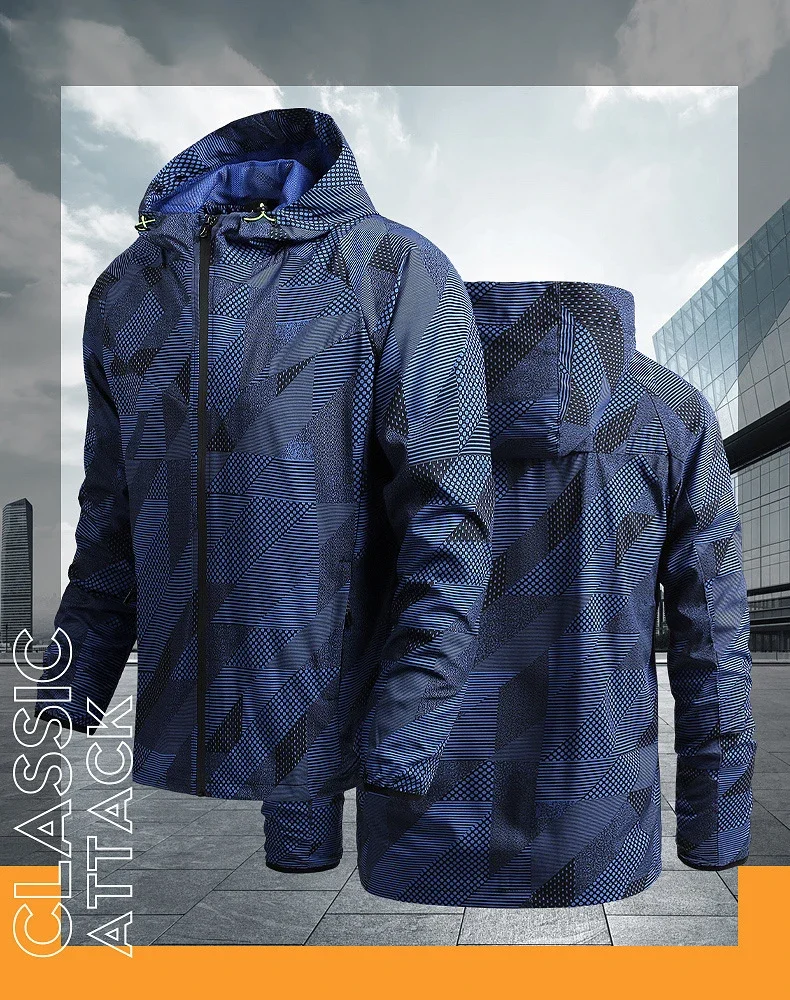 Chaqueta deportiva para exteriores vista lateral