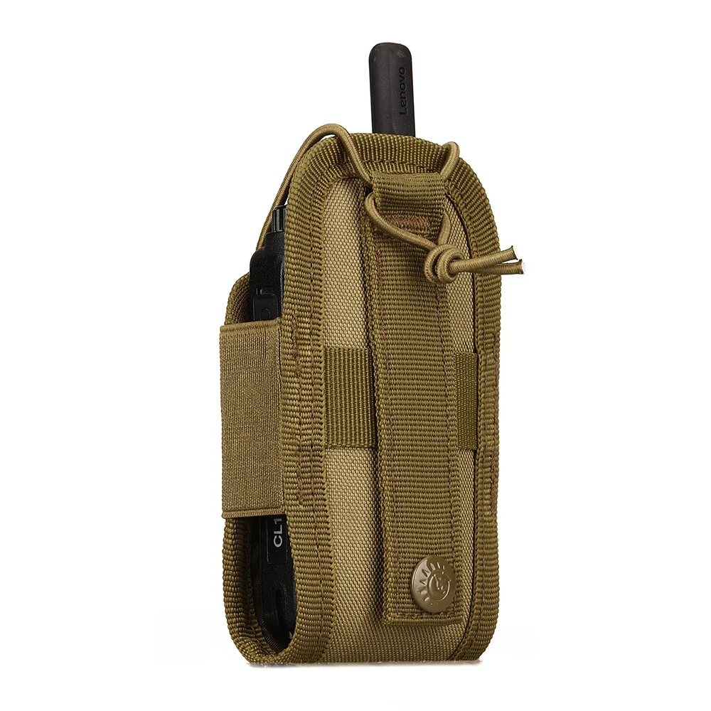 Bolsa para walkie-talkie con sistema Molle, bolsa de accesorios de camuflaje multifuncional, bolsa para máquina de llamadas inalámbrica para deportes al aire libre, bolsillo - imagen 4