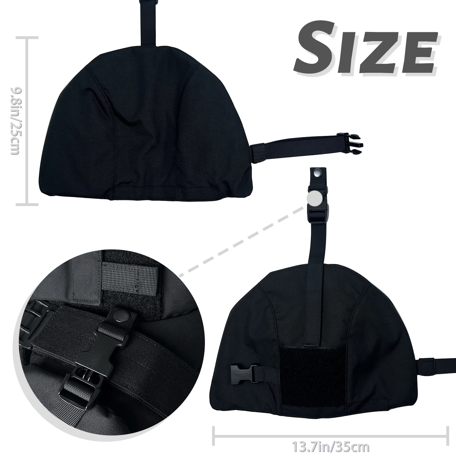 UNIONTAC-chaleco táctico universal, placa de armadura de hombro, kit de expansión de brazo multifuncional ajustable desmontable - imagen 5