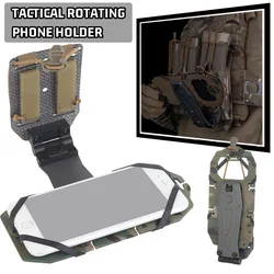 Soporte táctico MOLLE para teléfono, placa de caza Airsoft, accesorios para chaleco, tamaño de pantalla de 4,7 "-6,7", soporte Universal para el pecho del teléfono