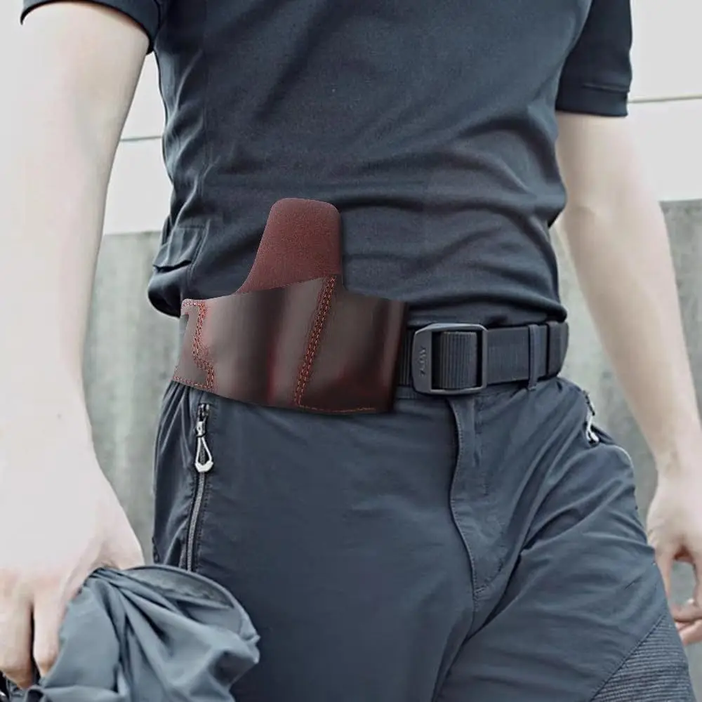 Funda táctica cuero EDC para cintura – Bolsa portátil caza y outdoor - imagen 2