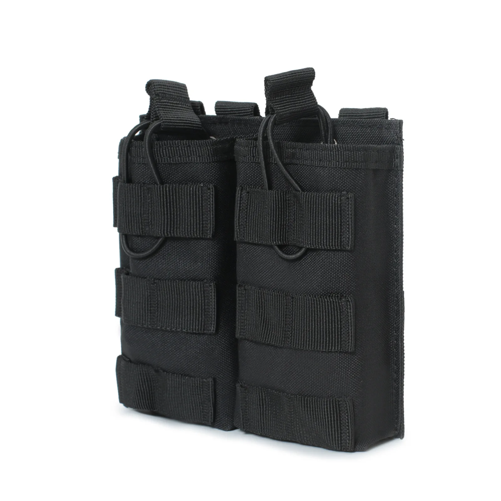 Bolsas dobles para revistas de 7,62/5,56mm, bolsa táctica Molle AK AR M4 AR15 para Rifle Airsoft Paintball Mag, accesorios para chaleco de caza - imagen 3