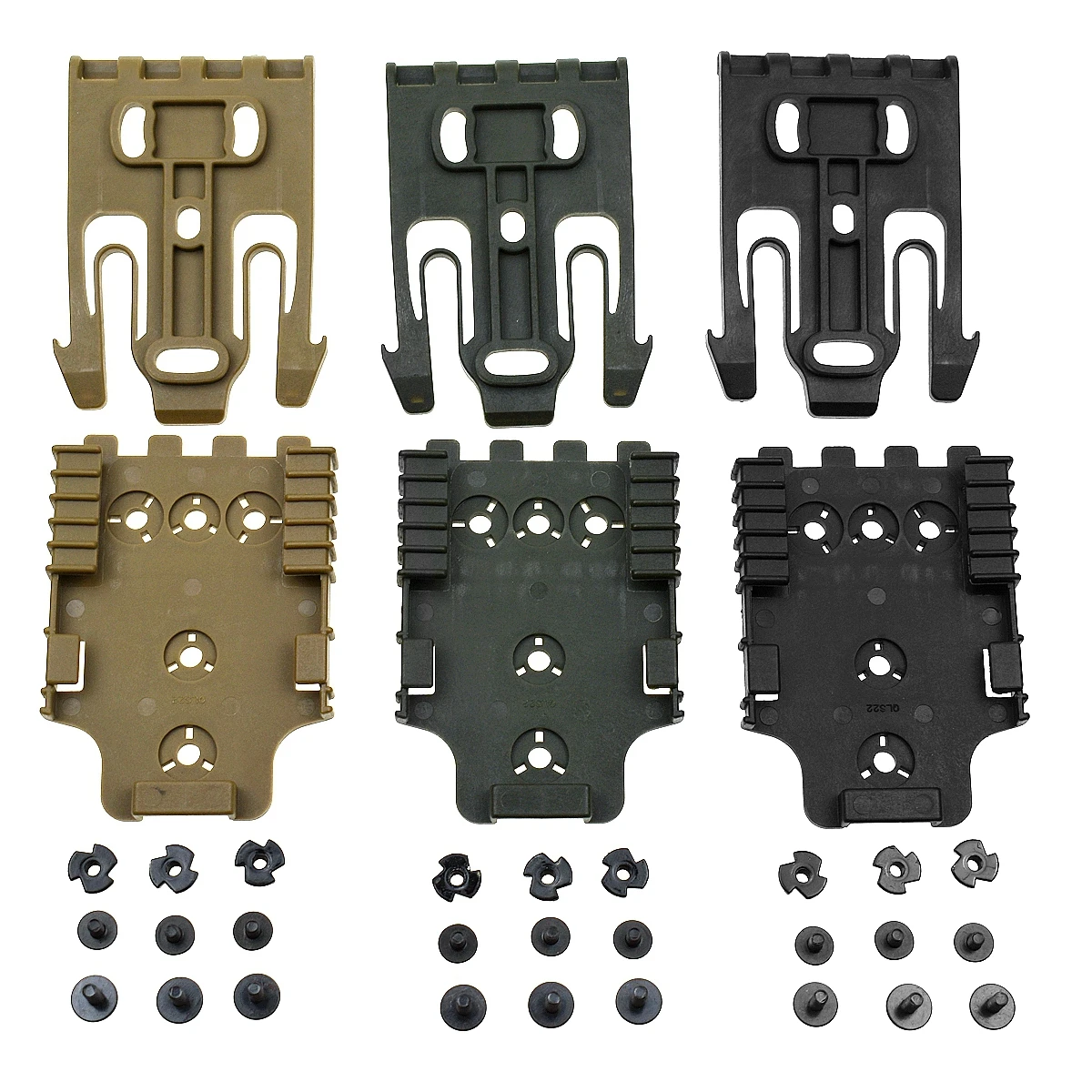 Kit de sistema de bloqueo rápido de 2/3 piezas, Base adaptadora Qls19 y Qls22, hebilla de liberación rápida, accesorios de funda de conexión rápida - imagen 2