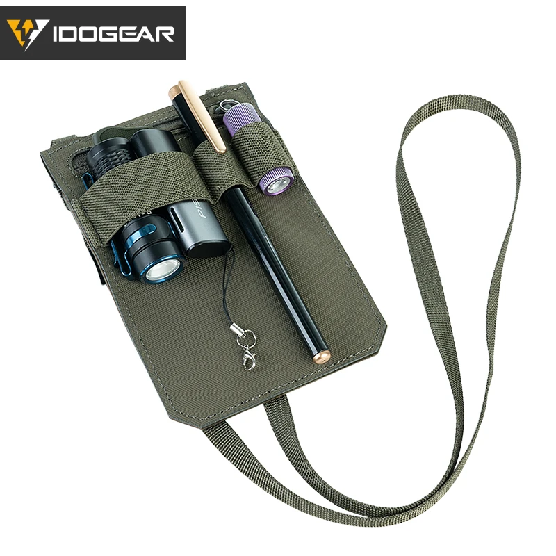 IDOGEAR-tarjetero táctico para tarjetas de identificación, billetera para tarjetas de crédito, cordón para el cuello, tarjetero de identificación, 35119 - imagen 4