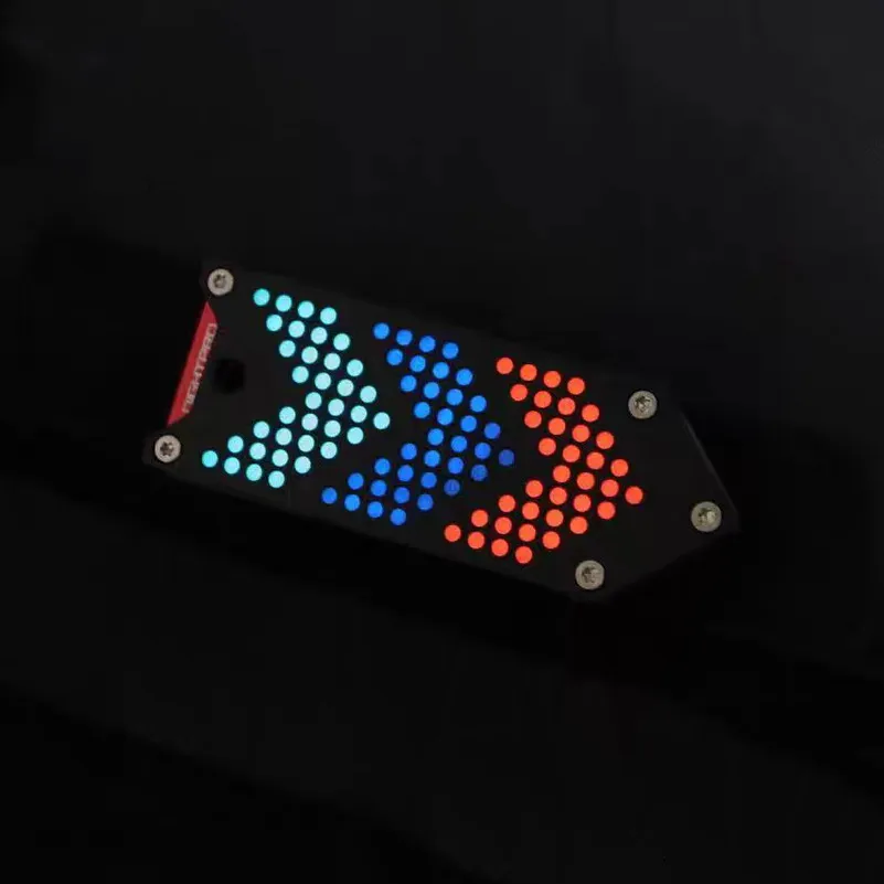 Parche luminoso de punta de flecha 'Magic Box', aleación de aluminio, colgante calado CNC, combinación táctica DIY, decoración para mochila de ropa