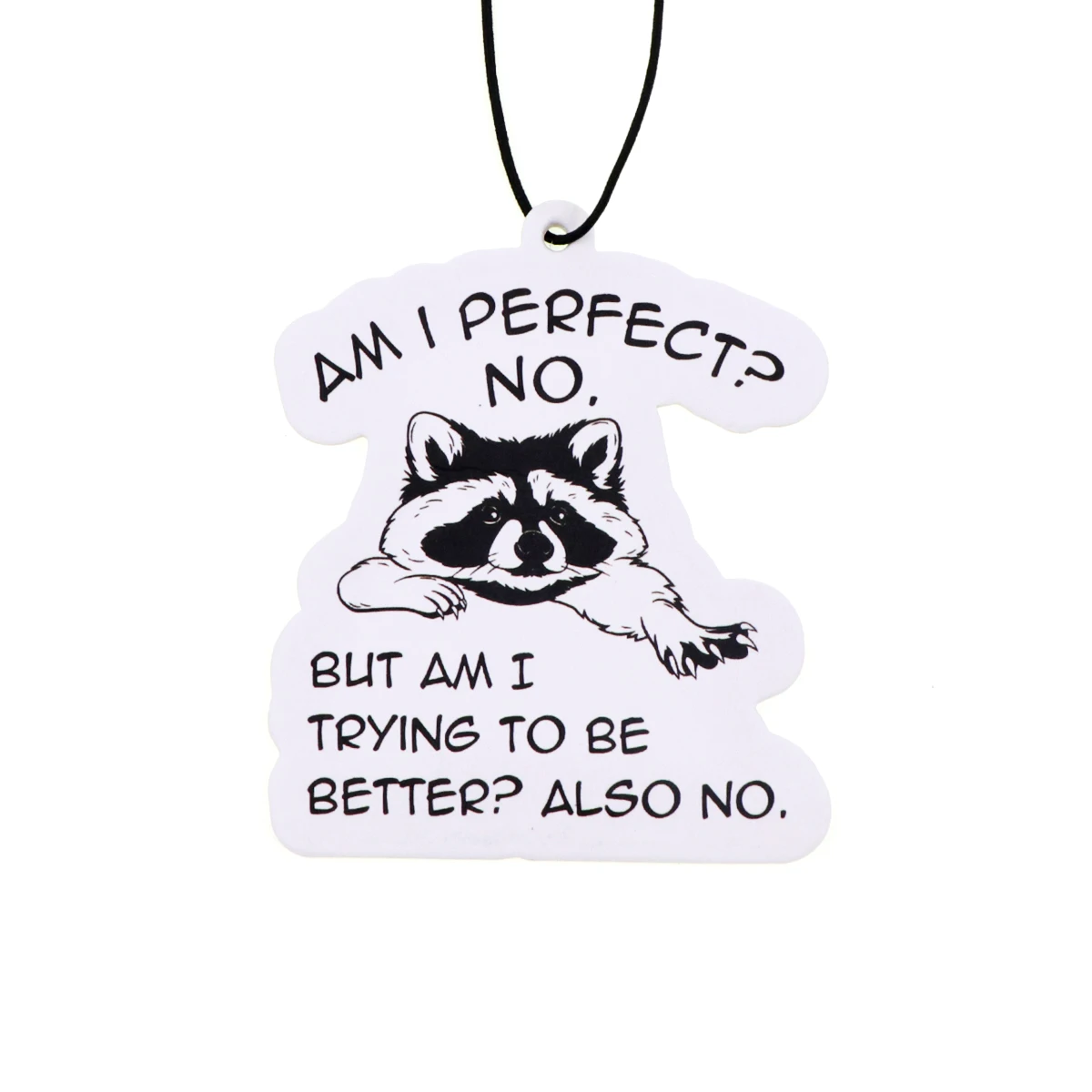 Ambientadores bonitos de mapache para coche, tabletas de aromaterapia para coche, decoraciones colgantes para espejo retrovisor, accesorios para coche, colgantes interiores - imagen 3