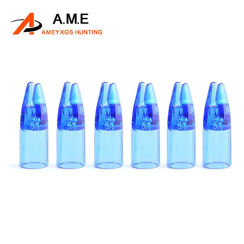 50/100 Uds flecha Nock para OD 8mm flecha eje madera bambú flecha tiro con arco objetivo caza plástico Nock