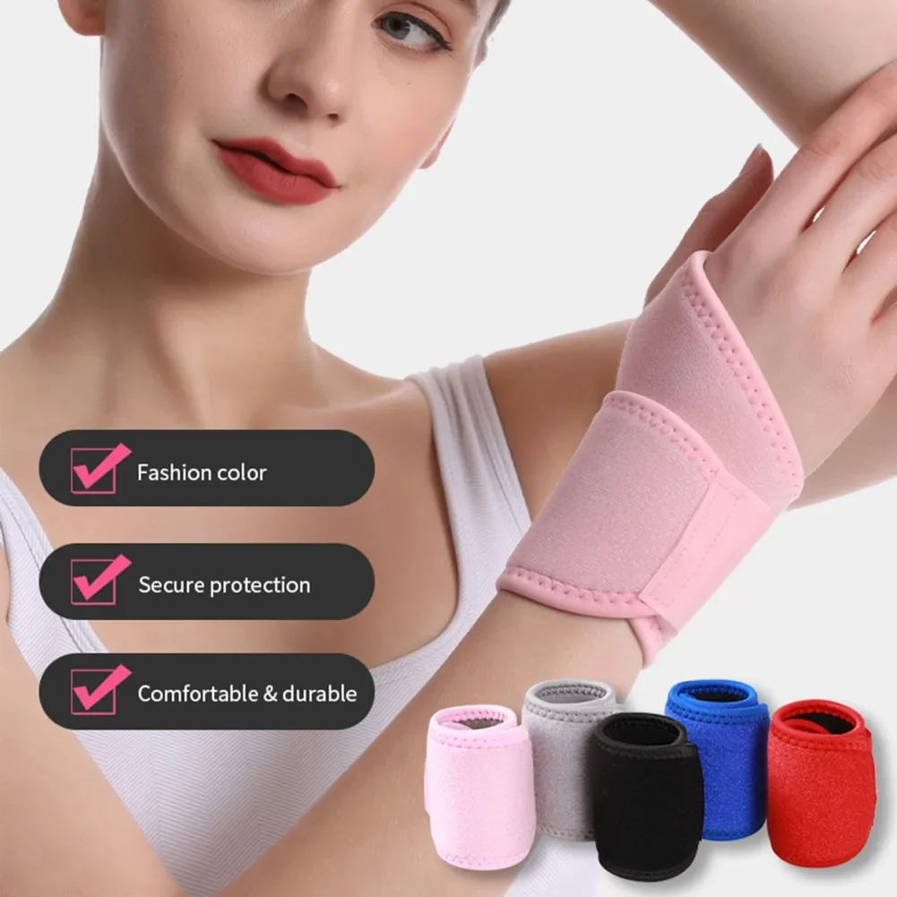 Brazaletes deportivos Fitness levantamiento de pesas soportes de muñeca transpirable que absorbe el sudor cómodo equipo de Fitness equipo de protección 1 Uds - imagen 3