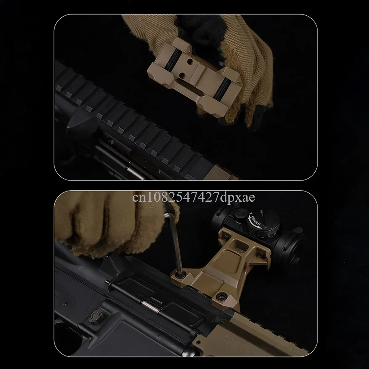 Mira telescópica T01 T02 de Metal, montaje elevado de 2,91 ", Base de mira táctica de punto rojo para caza, riel Picatinny de 20mm, unidad, soporte de lupa FTC rápido - imagen 5