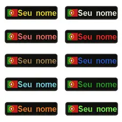Parche bordado bandera Portugal nombre – Insignia termoactivable