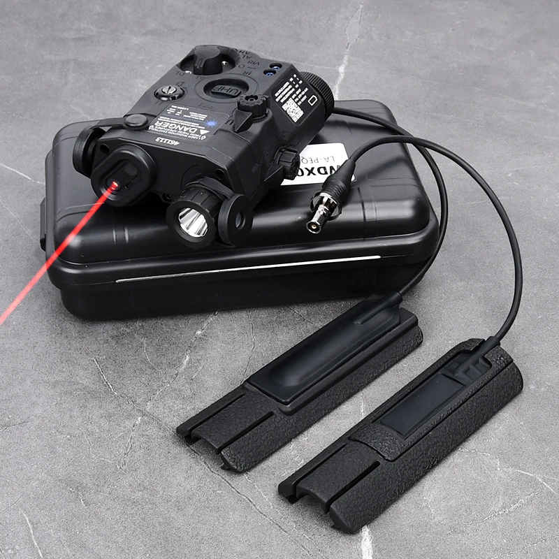 WADSN-luz de relleno IR PEQ15, conjunto de láser rojo, verde y azul, linterna LED blanca estroboscópica, interruptor de caza de PEQ-15, montaje fijo, Riel de 20MM - imagen 4