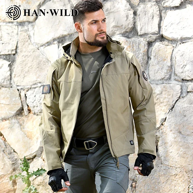 Chaqueta ligera para acampar, abrigo polar de combate Airsoft, chaquetas tácticas, ropa para hombre, cortavientos térmico transpirable de camuflaje - imagen 3