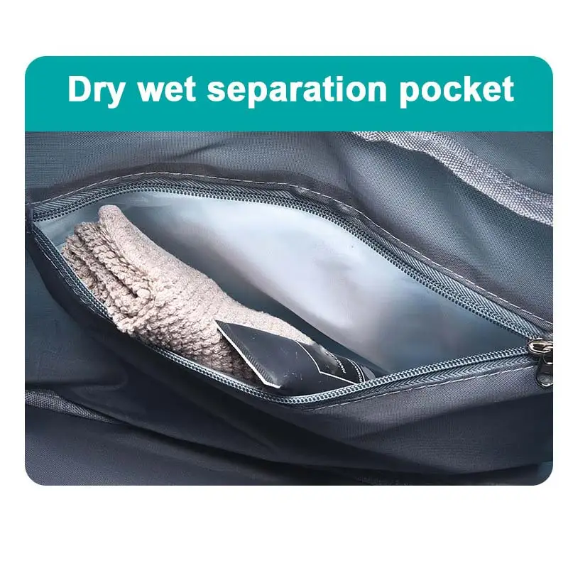 Bolsa de gimnasio seca y húmeda para hombre y mujer, bolso de viaje de Fitness para entrenamiento deportivo, Tas, para nadar, al aire libre, con purpurina, bolsas de hombro para fin de semana, XA263A - imagen 5