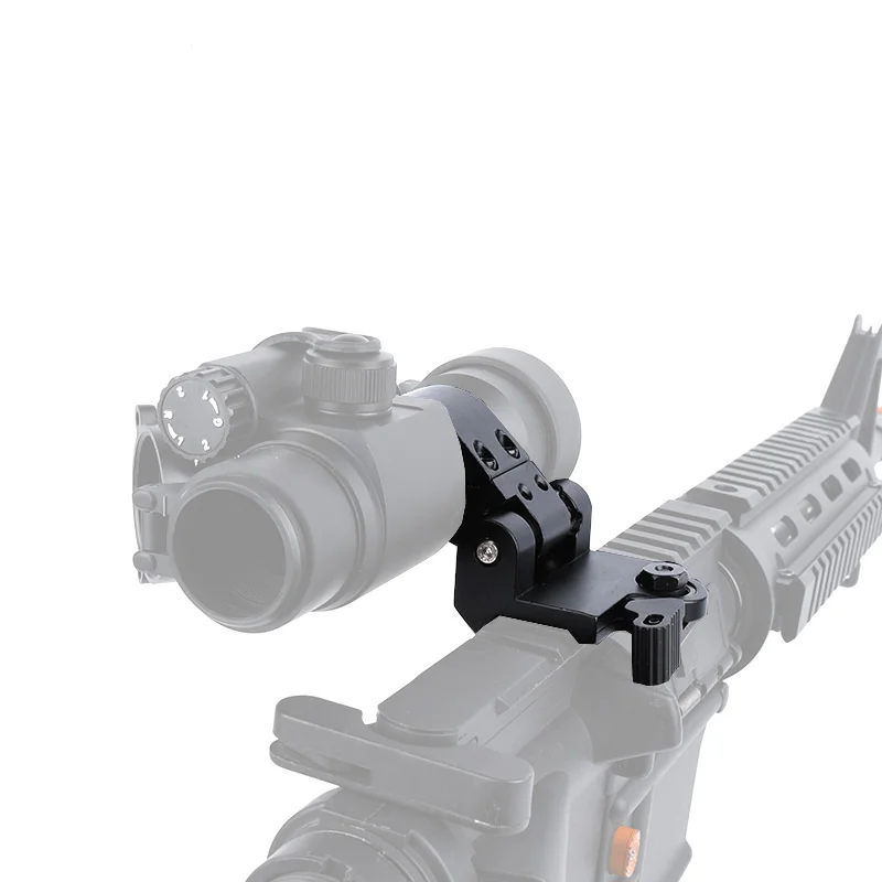 Mira táctica Airsoft abatible a lado QD, montaje de punto rojo, ajuste de 20mm, riel Picatinny, lupa, alcance, accesorios para Rifle de caza, Aimpo - imagen 3