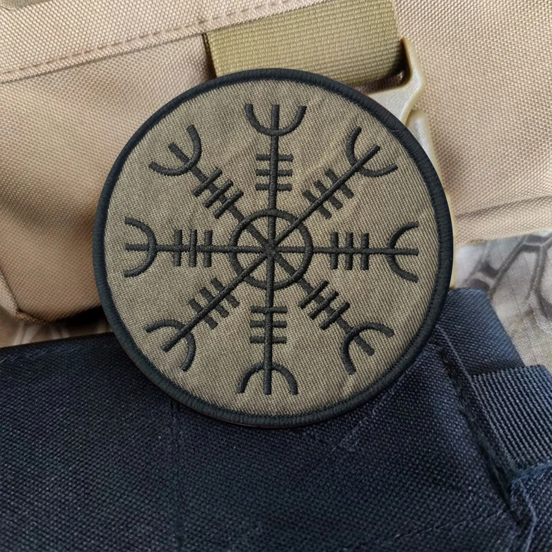 Parches tácticos de moral de brújula para ropa, parche bordado con gancho y bucle, insignia militar, brazalete, pegatinas para mochila - imagen 5