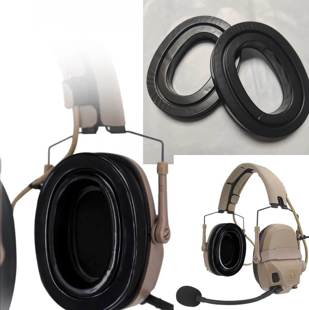 Pastilla táctica AMP, auriculares tácticos con reducción de ruido, almohadillas suaves de Gel de repuesto para los oídos, almohadilla de silicona - imagen 2