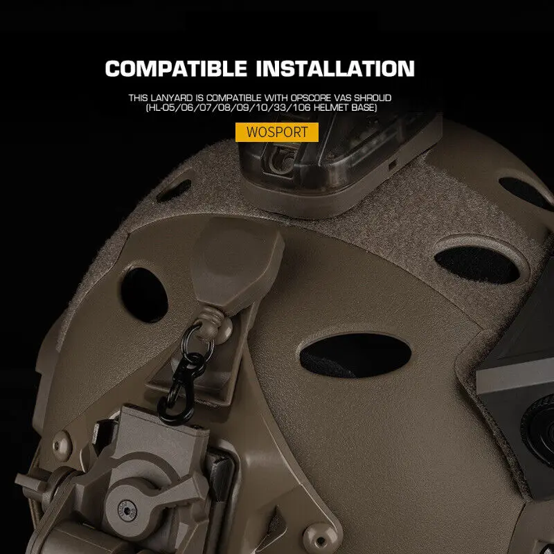 WOSPORT VAS NVG Base Cordón Dispositivo de visión nocturna Base Cuerda antipérdida - imagen 4