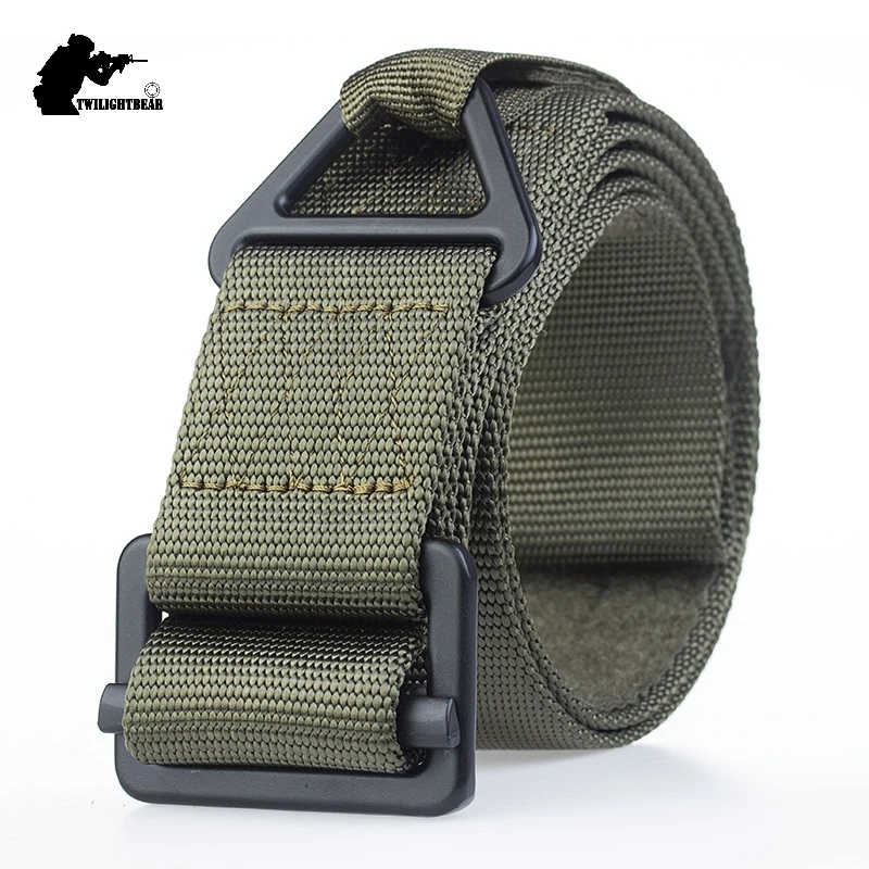 Cinturón táctico de nailon auténtico de 4,5 cm, hebilla de aleación con gancho, cinturón informal Unisex de alta calidad, cinturón de entrenamiento militar B1F101 - imagen 2