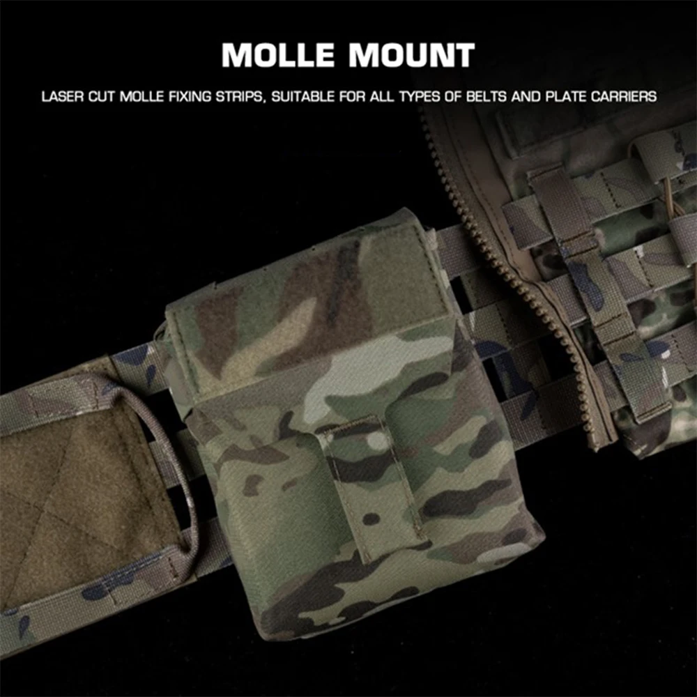 Bolsa táctica for Micro Med Kit, bolsa for botiquines de primeros auxilios médicos Molle Airsoft, bolsa de supervivencia Multicam for acampar al aire libre for caza - imagen 2