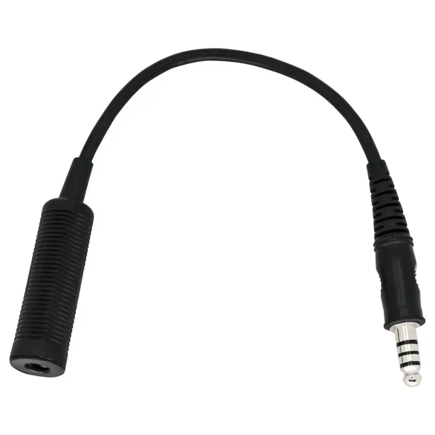 Cable adaptador de U-174 para auriculares tácticos, adaptador de Cable NATO/militar a civil para Pelto Comta/msaSordin/tciLiberator - imagen 4