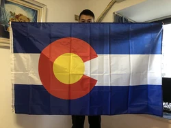 Banderín Colorado poliestéro doble cara 90x150cm