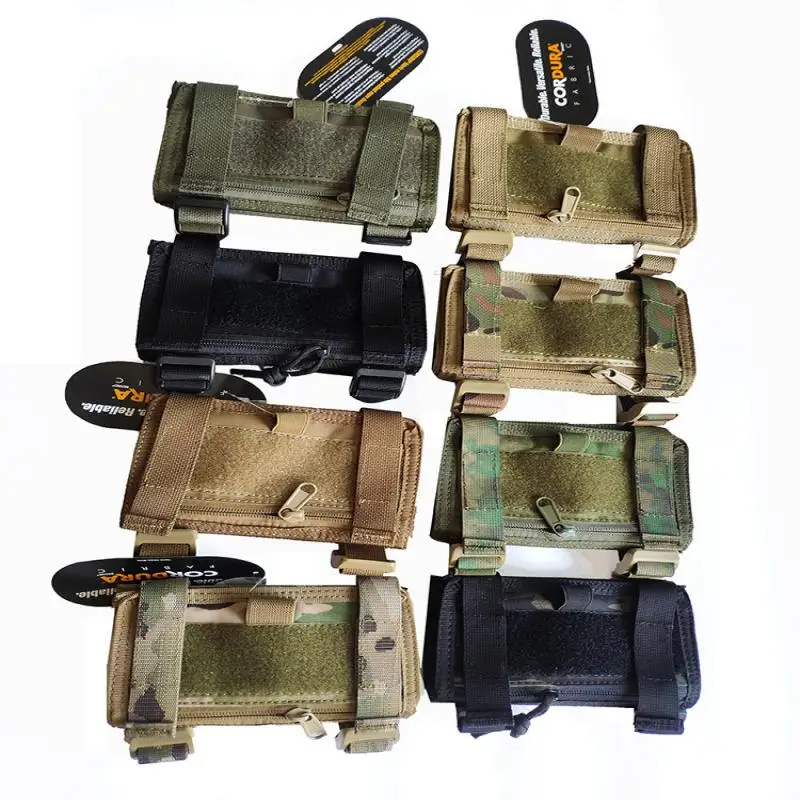 Funda táctica para brazo, bolsa para mapa, correa para muñeca, tarjeta, bolsa de almacenamiento para teléfono móvil, equipo de Camping, accesorios de caza - imagen 2