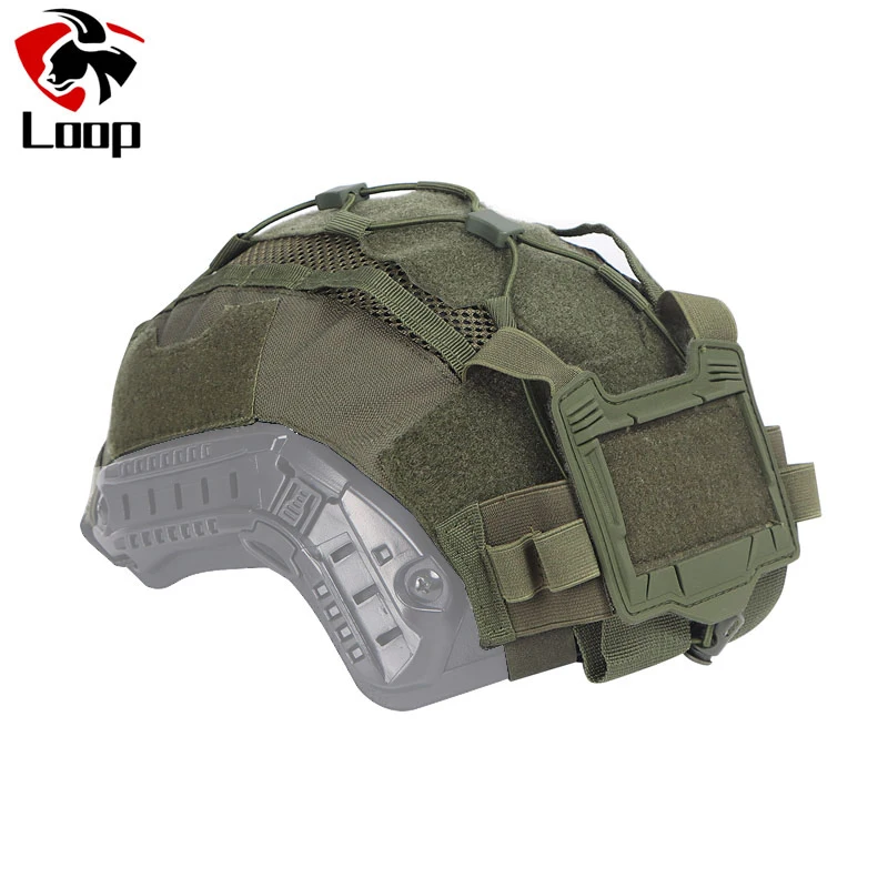 Bolsa táctica NVG para casco marítimo con enganches MOLLE y protección