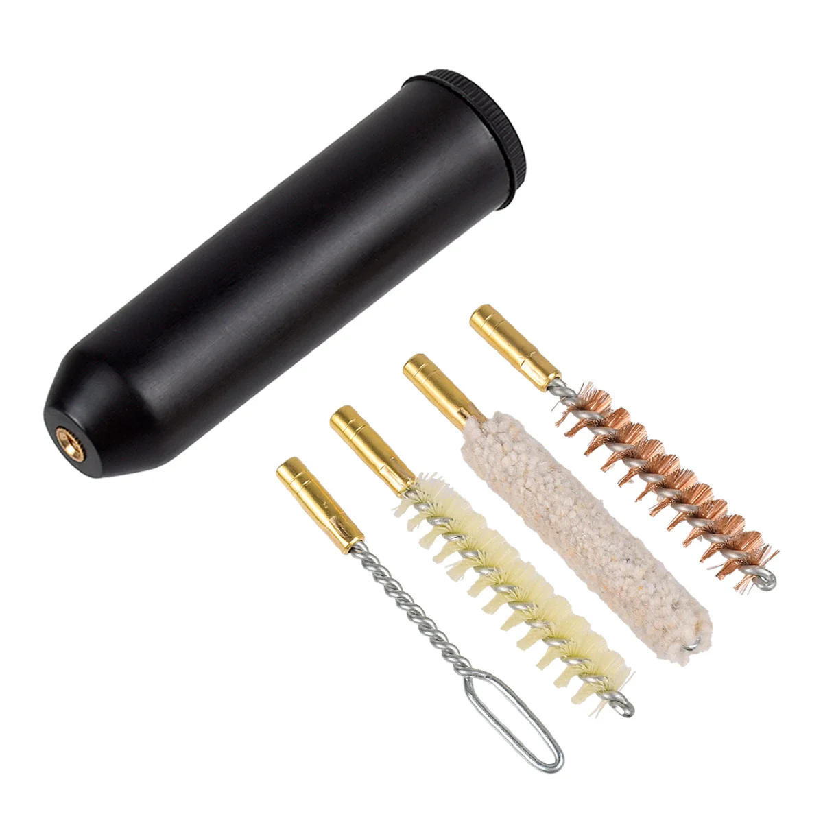 7 unids/set Kit de limpieza de pistola profesional cepillo de varilla de pistola de mano herramientas de brillo de orificio de pistola de caza pistola multiusos de tamaño de bolsillo de 9mm - imagen 4