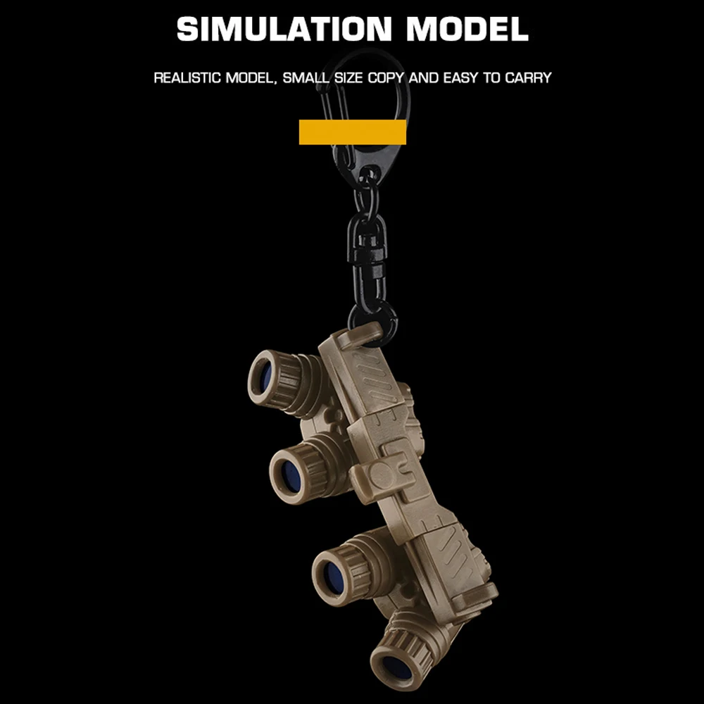 LLavero táctico NVG de visión nocturna, modelo simulado GPNVG18/PVS31 para mochila, llavero de caza, accesorios de colección de juegos Airsoft - imagen 4
