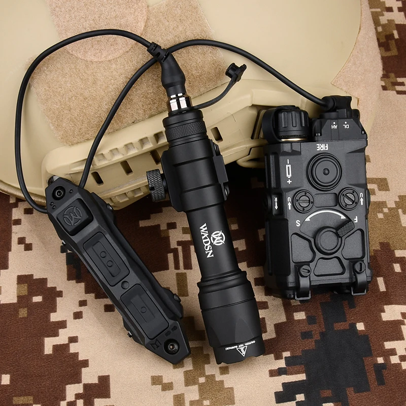 Laser OGL táctico con punto rojo, verde, azul e IR, linterna exploradora WADSN M300A y M600C, luz LED estroboscópica de caza, conjunto con interruptor de doble función - imagen 3