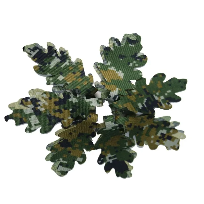 15 unids/set, tira de camuflaje 3D táctica de Paintball Airsoft, mochila decorativa DIY, accesorios de equipo de caza, personalizable - imagen 4