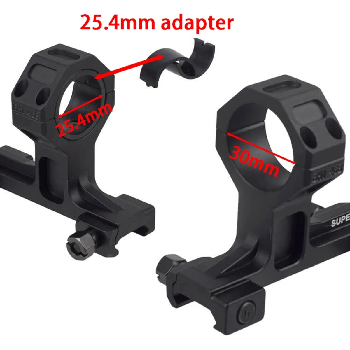 Soporte táctico GEISSELE Automatics AR15 para mira óptica de 30mm y 25,4mm, montaje para mira telescópica 1,54 1,93 para riel de 20mm - imagen 2