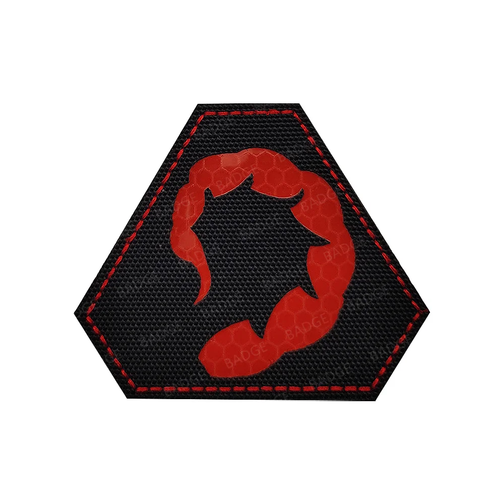 Parche reflectante de salida de seguridad Ace Of Spade 12, puño de escorpión, Pegasus, rata, ratón, emblema táctico, insignia, brazalete IR del ejército - imagen 4