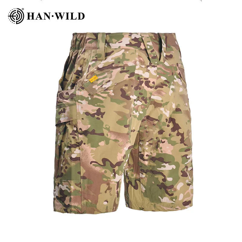 Pantalones cortos Cargo ligeros para exteriores para hombre, pantalones cortos deportivos informales elásticos y transpirables, pantalones cortos de entrenamiento táctico de camuflaje - imagen 5