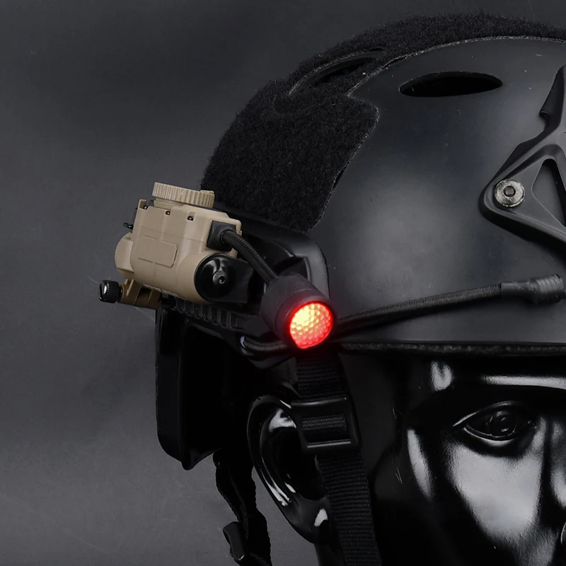 WADSN-Lámpara para casco Sidewinder, luz de cabeza táctica roja/verde/azul/blanca/IR, estroboscópica IFF, linterna LED auxiliar para caza al aire libre - imagen 3