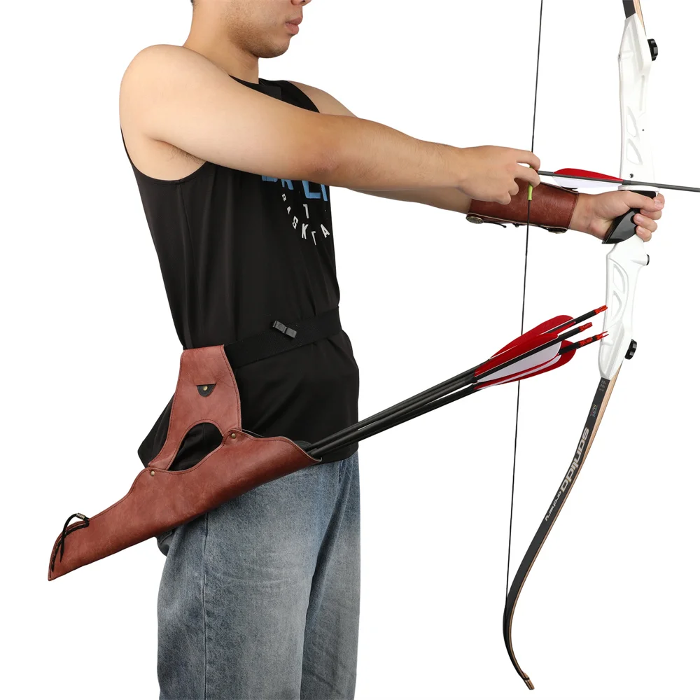 Protector brazo PU para tiro con arco recurvo ajustable - imagen 3