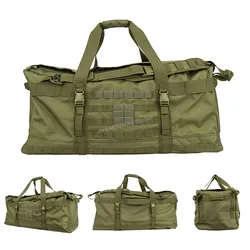 Bolsa de lona de equipaje de 106L, bolso grande para acampar, mochila táctica para senderismo, montañismo, viajes, bolsas impermeables multifuncionales