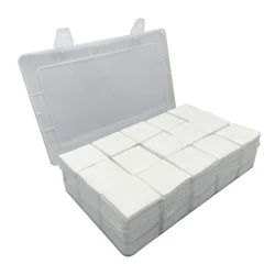 Parches de limpieza de pistola de piezas, caja de almacenamiento de 2 ", sin pelusa cuadrada, almohadillas de limpieza de pistola de tela de 9mm para mantenimiento de pistola de mano de 9mm, 2250