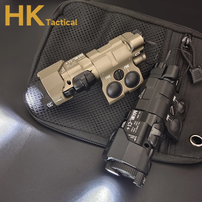 MAWL-C1 láser táctico Airsoft Metal CNC, iluminación LED mejorada con puntería verde MAWL, luces para armas de caza, IR - imagen 5