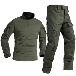 Trajes tácticos, trajes de uniforme militar, camisas de caza de camuflaje, pantalones Cargo + almohadillas, conjuntos de ropa de caza de Paintball Airsoft para exteriores 1