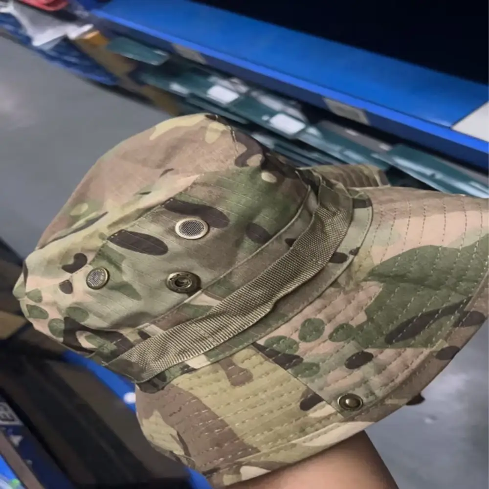 Gorra táctica con sombrilla, sombrero Bonnie, sombreros redondos, protección solar, senderismo, combate, Airsoft, entrenamiento de caza, combate - imagen 4