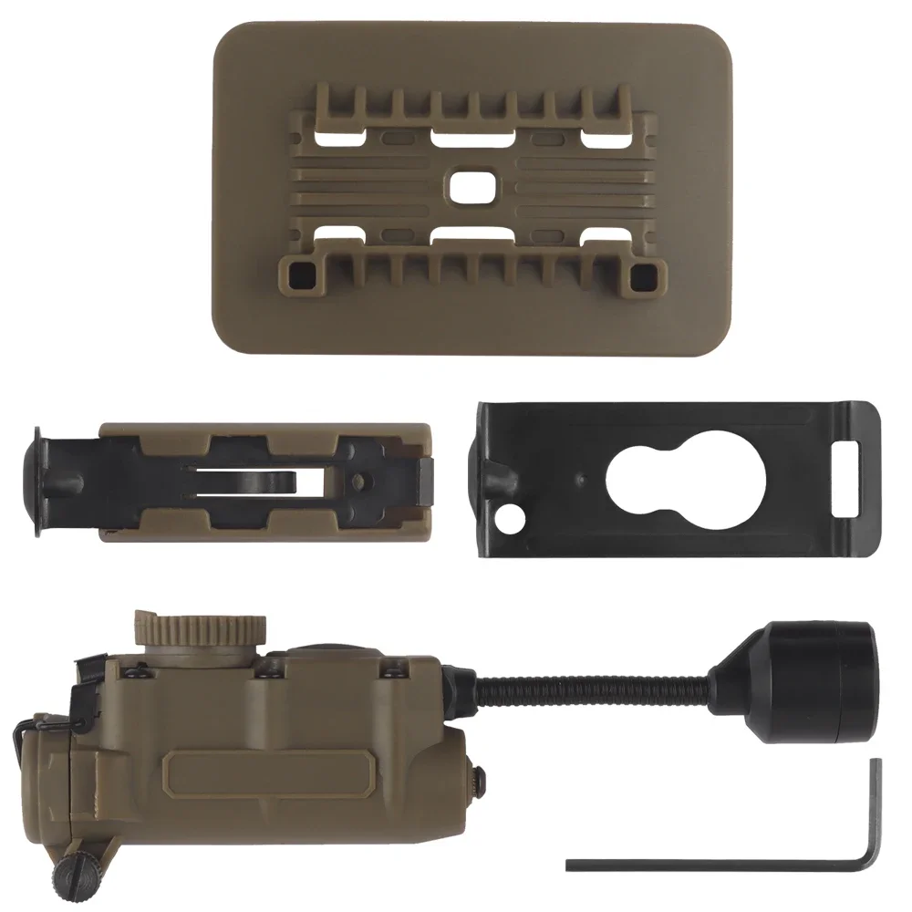 Tactical Rattlesnake Multi-purpose Helmet Light Gas Soft Red Green Blue White Infrared LED Flashlight Hunting Light Accessories - imagen 3